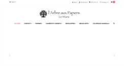 Desktop Screenshot of larbreauxpapiers.fr